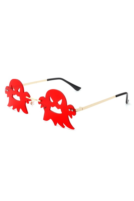 Rimless Scary Party Ghost Sunglasses