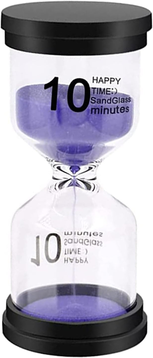 Sand Timer, Sand Timers Colorful 10 Minutes Sandglass Timer with Protective Cover for Classroom Home Office Cooking